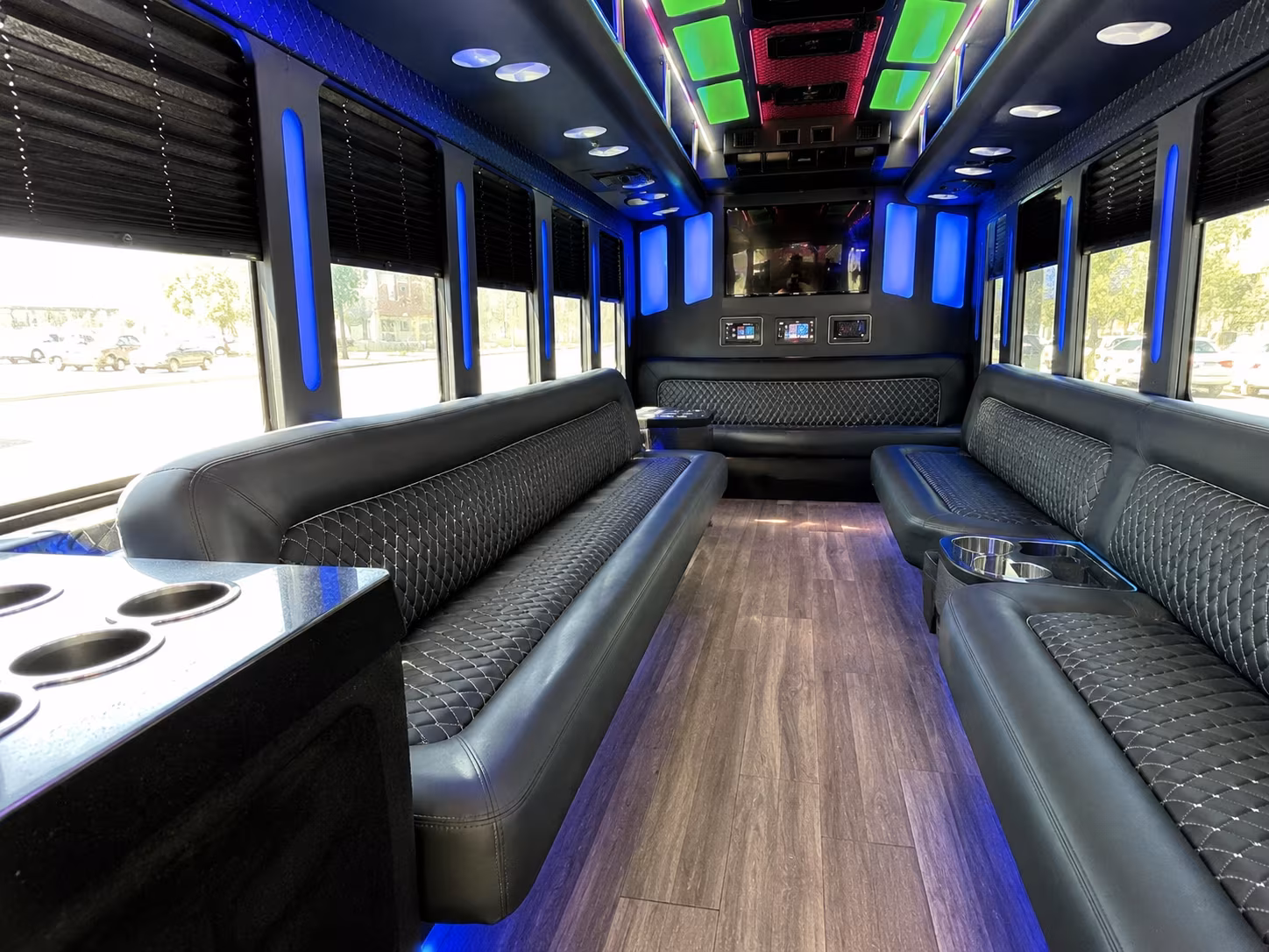 25 Passenger Party Bus Interior