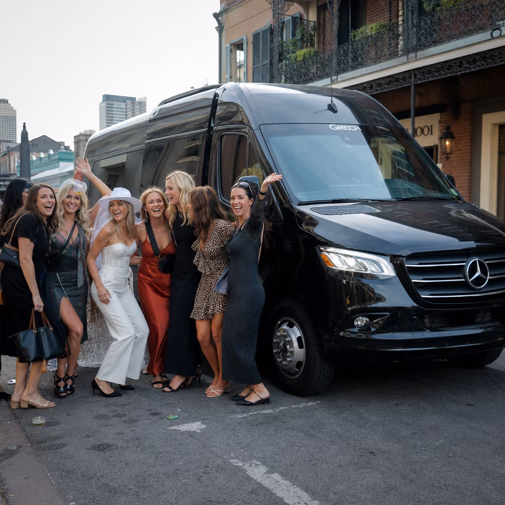 Bachelor and bachelorette party bus