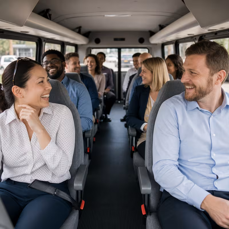 Black Mercedes Sprinter van staged for an New Orleans Corporate Transportation group