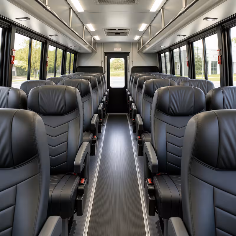 15-35 Passenger Minibus Interior