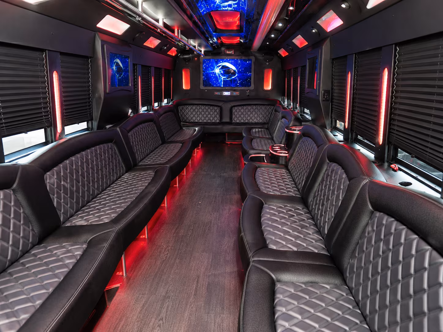 New Orleans Birthday, Sweet 16, & Quinceañera Transportation party bus exterior