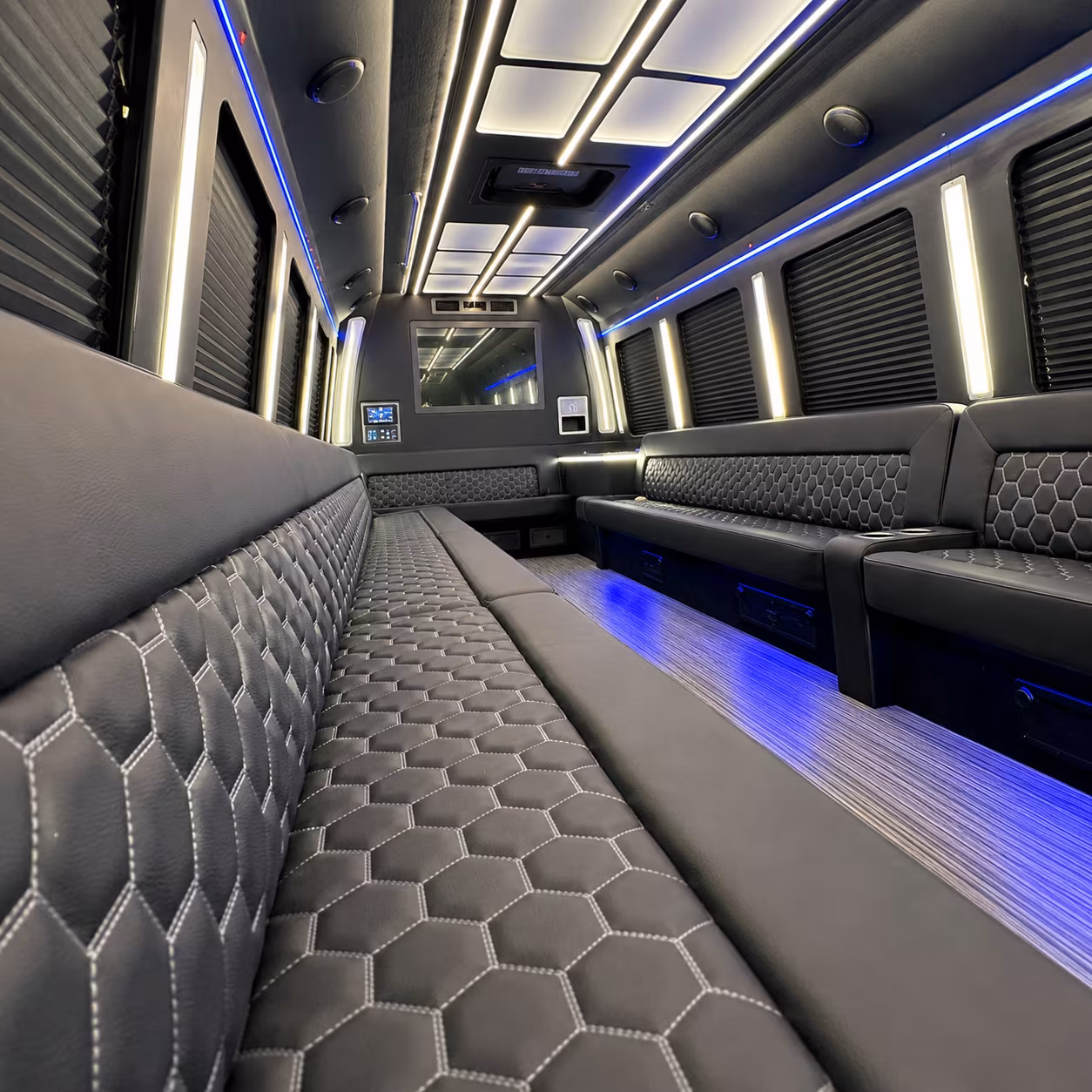 New Orleans Concert & Music Festival Transportation party bus exterior