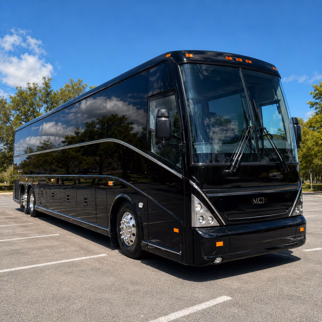 New Orleans Corporate Transportation party bus exterior