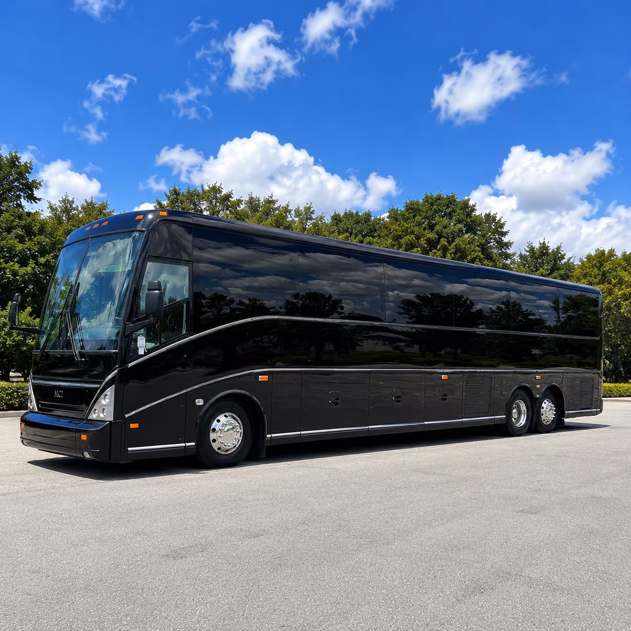 New Orleans School Event Transportation party bus exterior