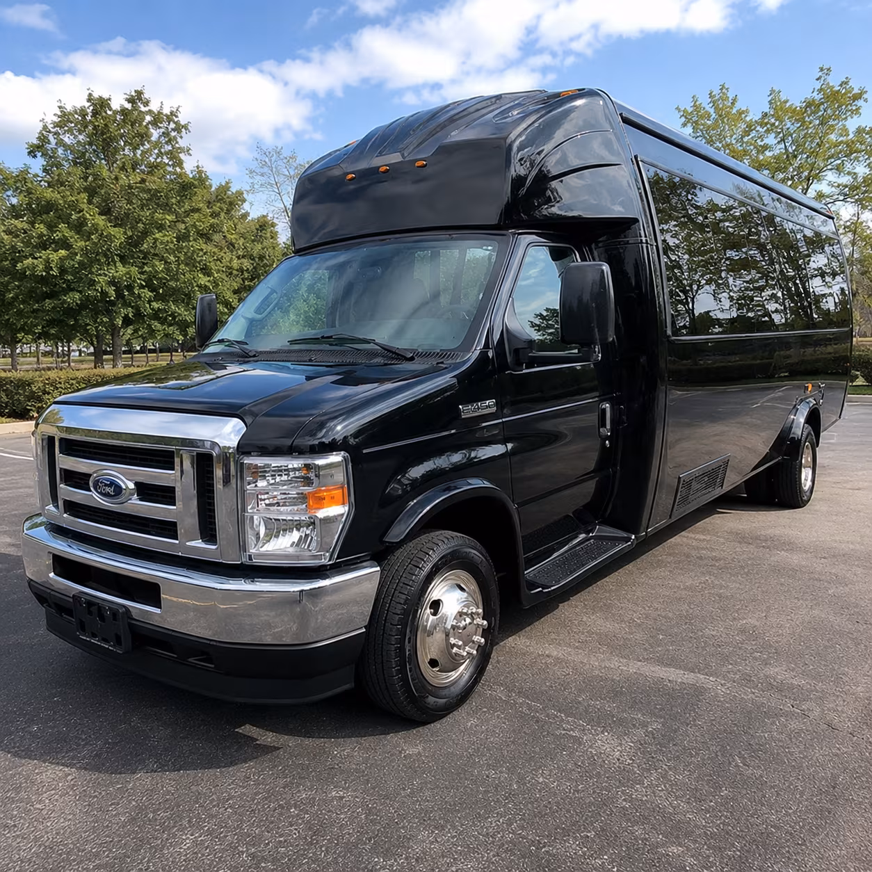 New Orleans Sporting Event Transportation party bus exterior