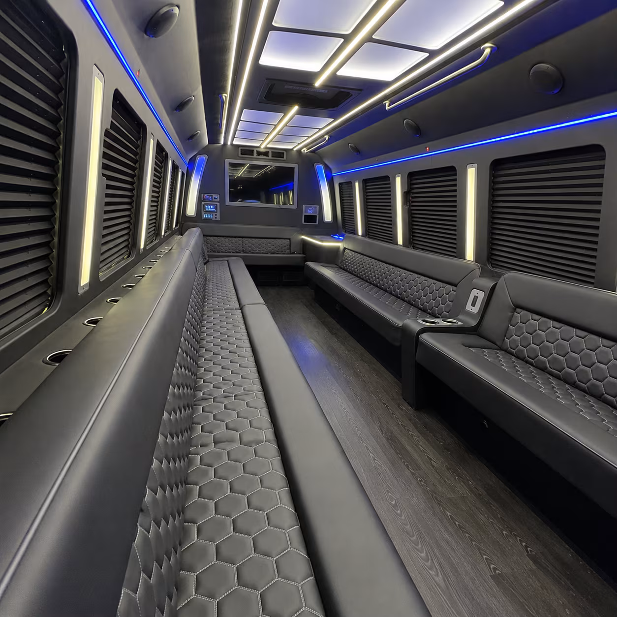 New Orleans Sporting Event Transportation party bus exterior