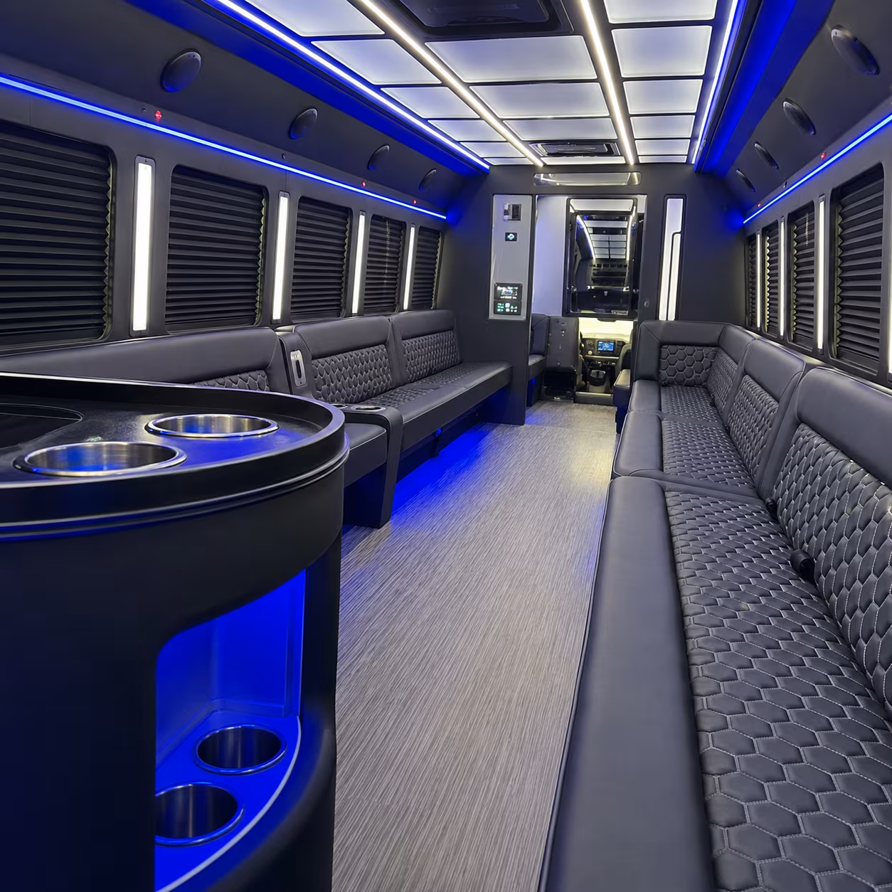 New Orleans Wedding Transportation party bus exterior