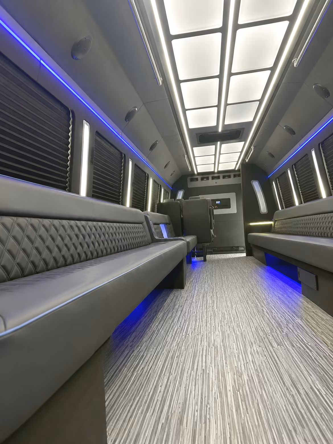 New Orleans Wedding Transportation party bus interior