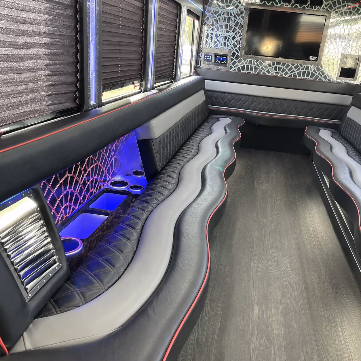New Orleans Wedding Transportation party bus exterior
