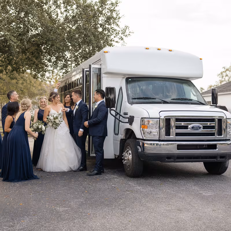 New Orleans Wedding Transportation fleet vehicle